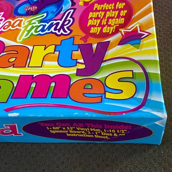 VTG Lisa Frank Totally Tangled party game complete box set - SPINNER WARPED